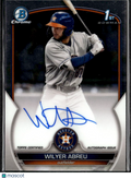 Wilyer Abreu 2023 Bowman Chrome 1st Auto Autograph Houston Astros