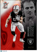 Brock Bowers 2025 Topps Signature Class Red 4/25 Las Vegas Raiders