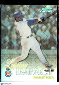 Sammy Sosa 1999 Bowman Chrome Lasting Impact Refractor Chicago Cubs