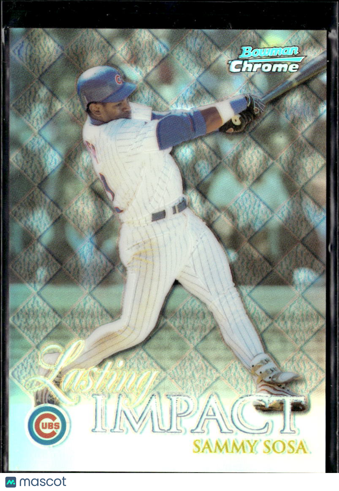 Sammy Sosa 1999 Bowman Chrome Lasting Impact Refractor Chicago Cubs