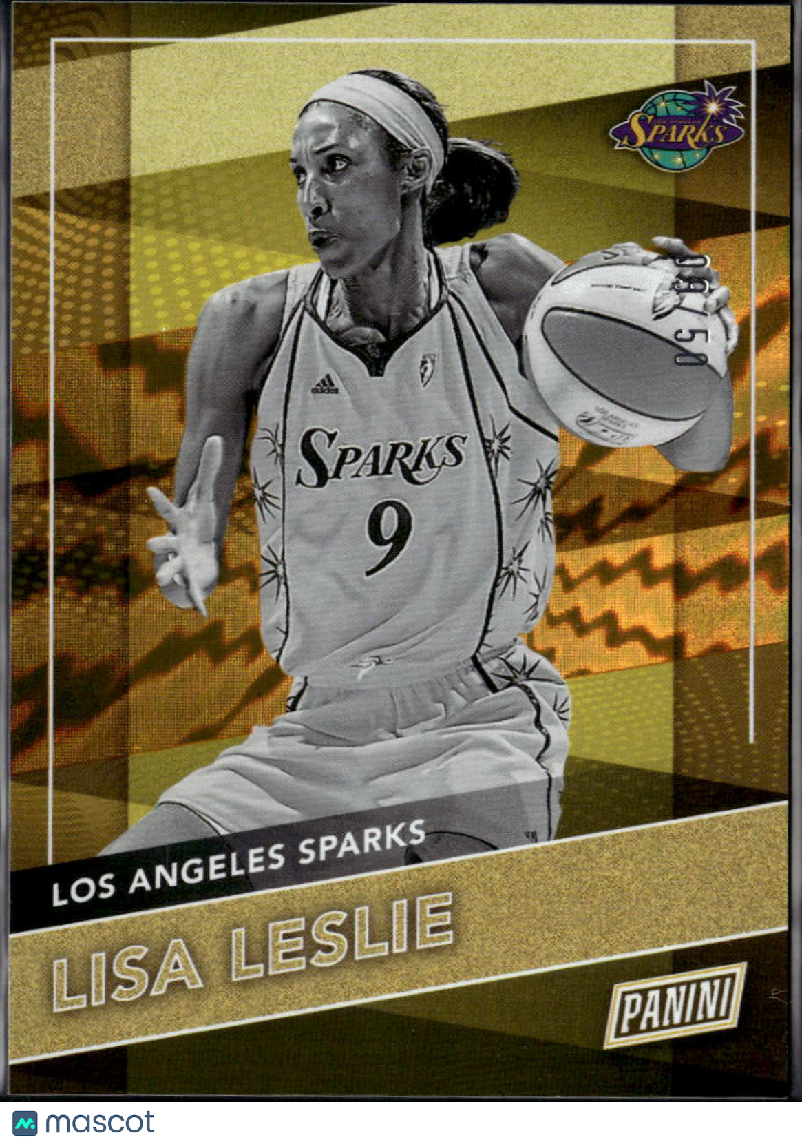 Lisa Leslie 2026 Panini The National GOLD 9/50 Los Angeles Sparks