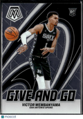Victor Wembanyama 2023-24 Mosaic Give and Go Rookie RC San Antonio Spurs