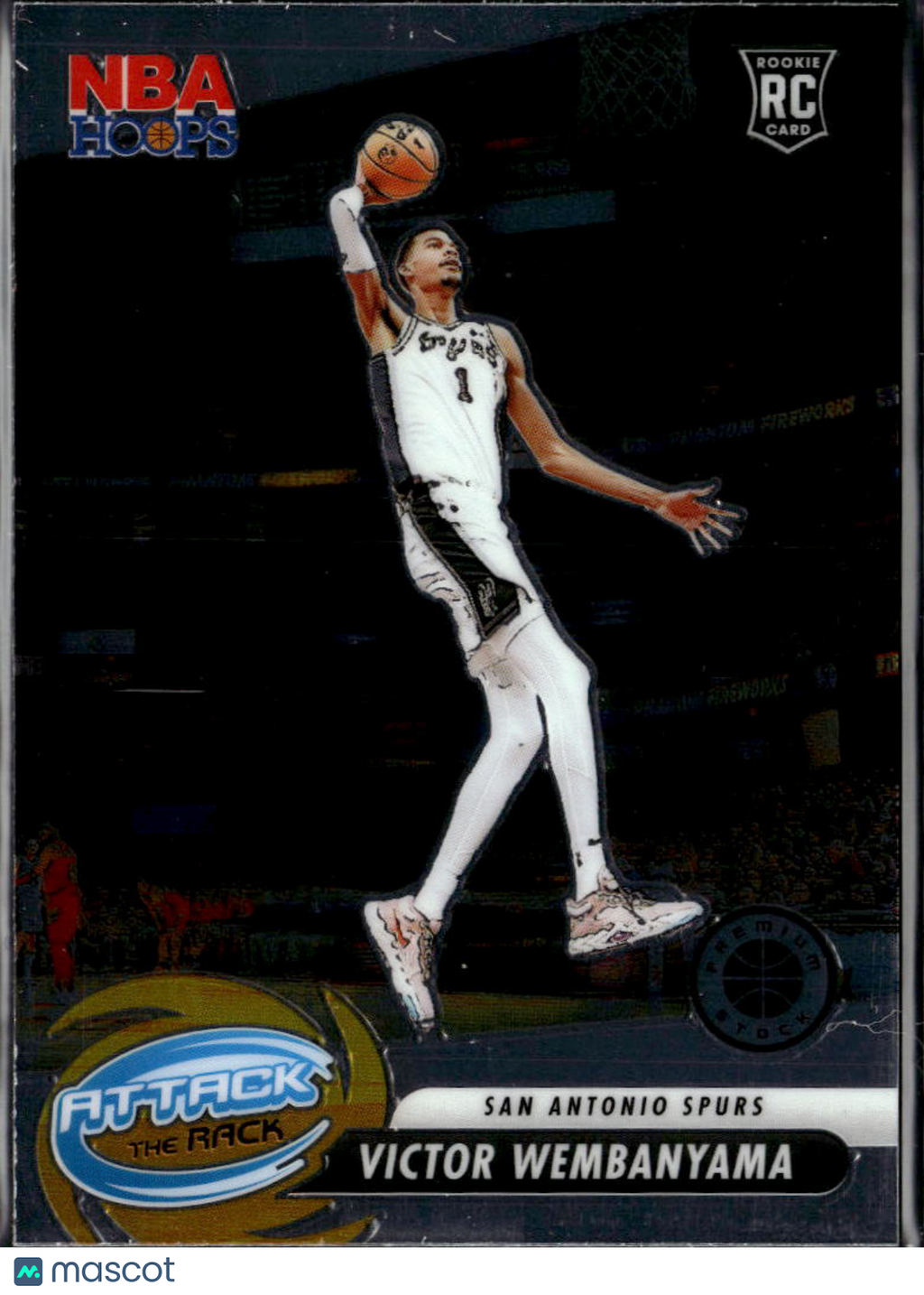 Victor Wembanyama 2022-34 NBA Hoops Attack The Rack Rookie RC San Antonio Spurs