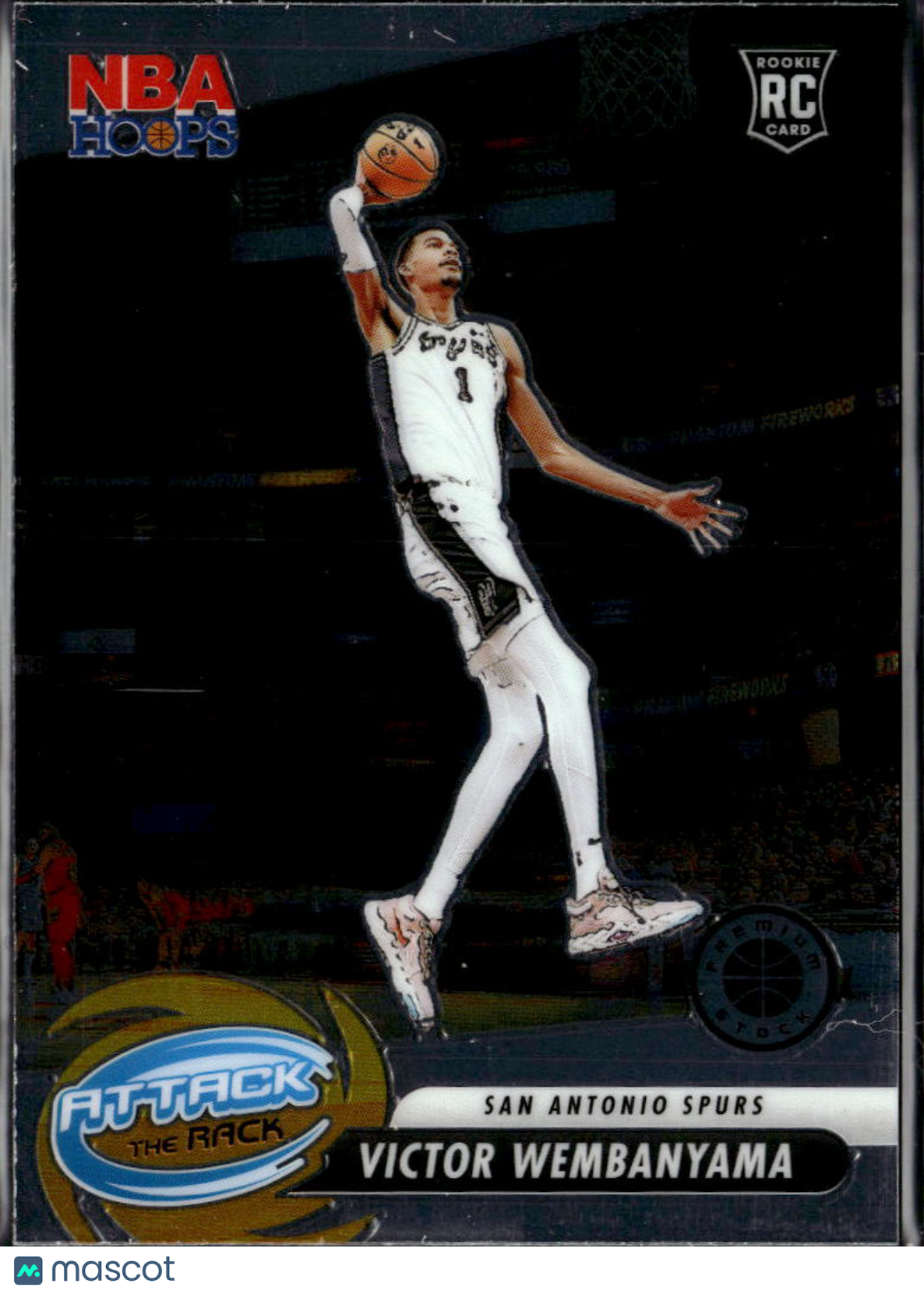 Victor Wembanyama 2022-34 NBA Hoops Attack The Rack Rookie RC San Antonio Spurs