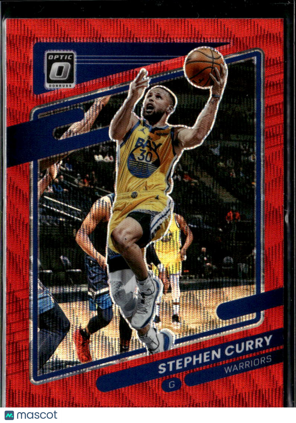 Stephen Curry 2021-22 Optic Red Wave Golden State Warriors