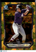 Ethan Holliday 2026 Bowman Chrome Gold Geometric Colorado Rockies