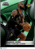 LeBron James 2026 Topps Chrome Black Green Refractor 70/99 Los Angeles Lakers