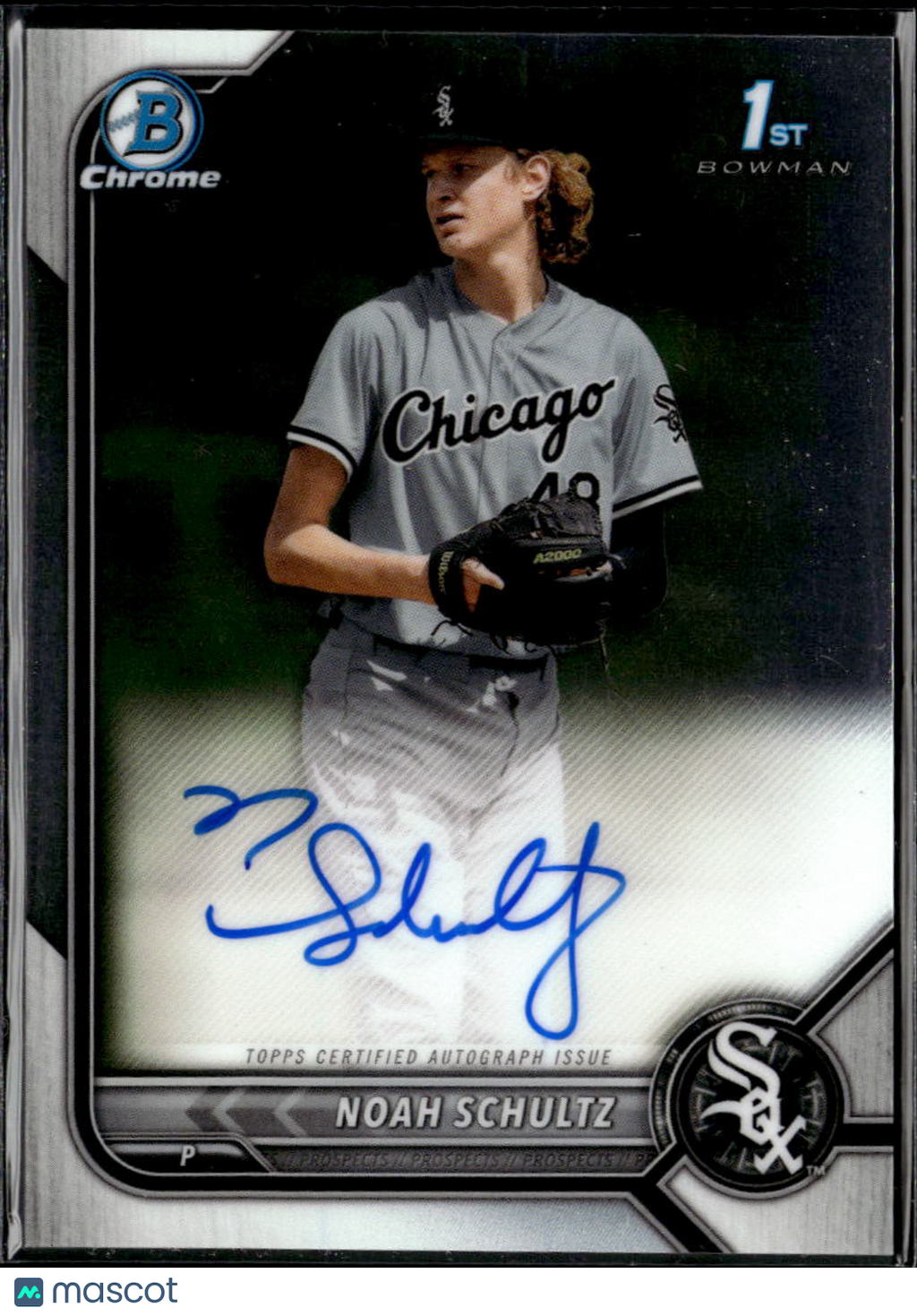 Noah Schultz 2022 Bowman Chrome 1st Auto Autograph Chicago White Sox