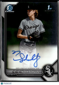 Noah Schultz 2022 Bowman Chrome 1st Auto Autograph Chicago White Sox