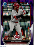 Ariel Almonte 2023 Bowman Chrome 1st Purple Refractor /250 Cincinnati Reds