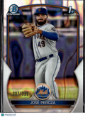 José Peroza 2023 Bowman Chrome 1st Raywave Lava /399 New York Mets