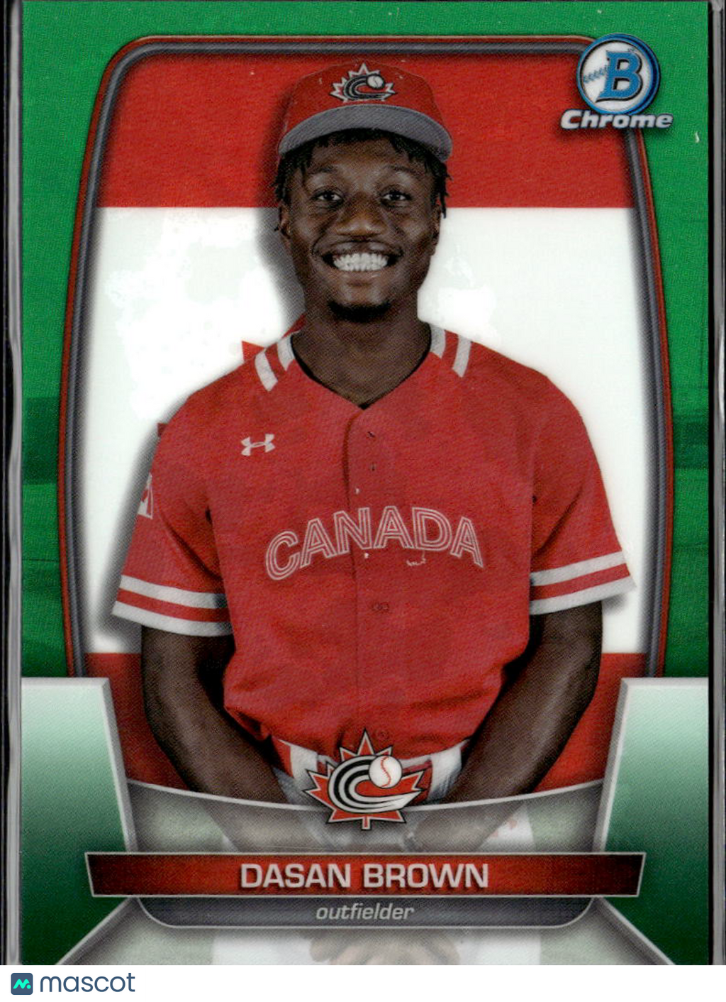 Dasan Brown 2023 Bowman Chrome International Green Refractor /99 Canada