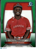 Dasan Brown 2023 Bowman Chrome International Green Refractor /99 Canada