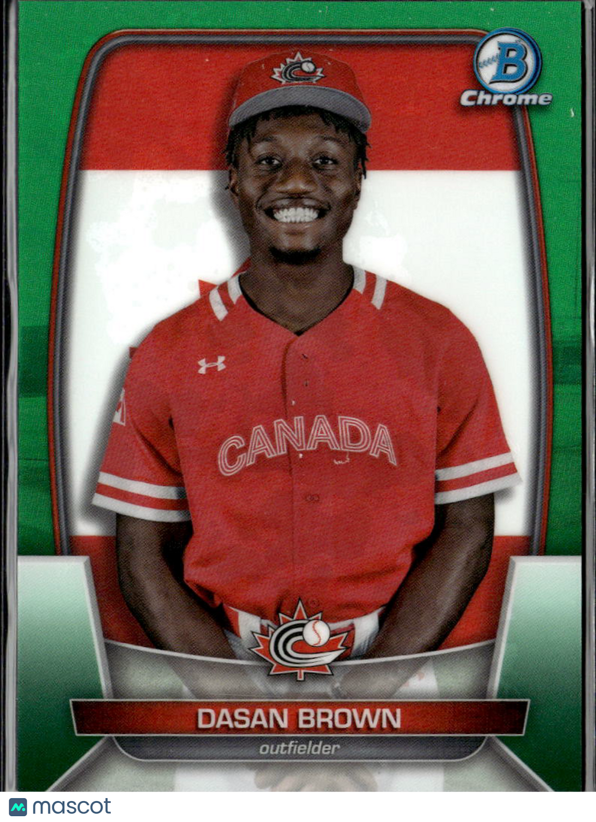 Dasan Brown 2023 Bowman Chrome International Green Refractor /99 Canada