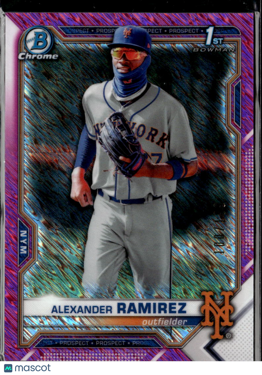 Alexander Ramirez 2021 Bowman Chrome Purple Shimmer /199 New York Mets