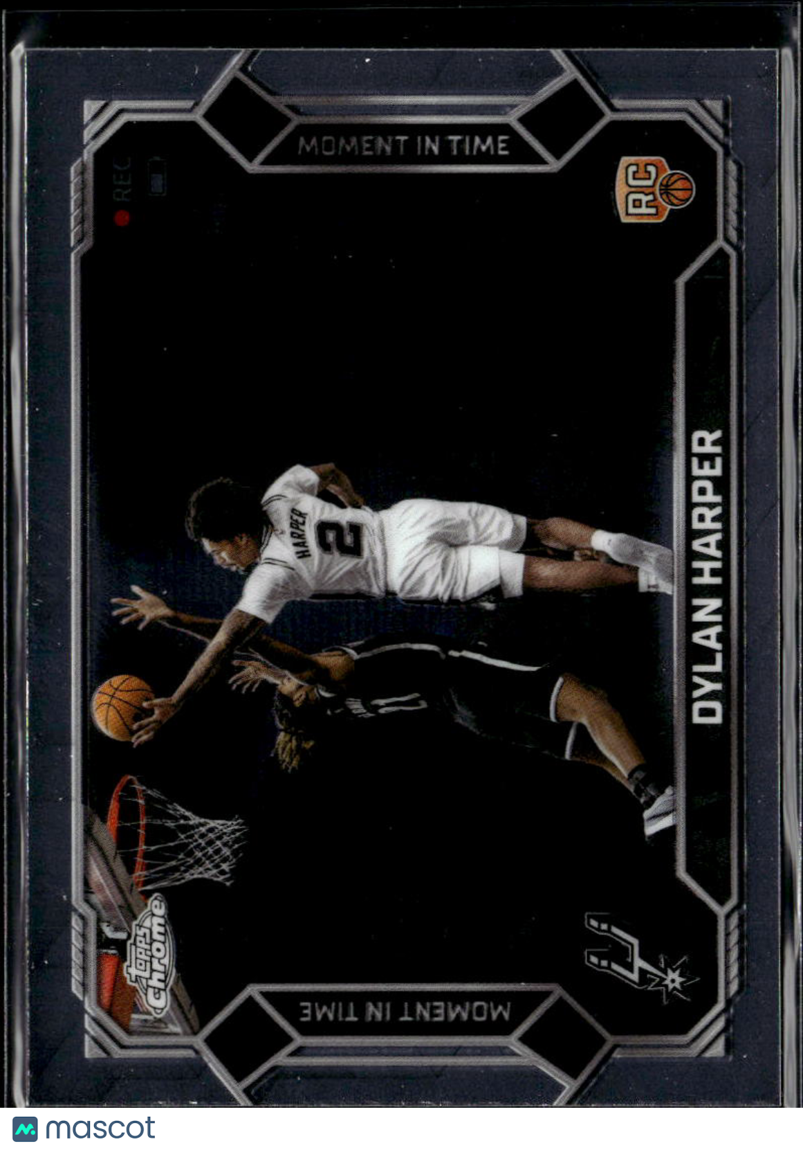 Dylan Harper 2026 Topps Chrome Moment in Time Rookie RC San Antonio Spurs