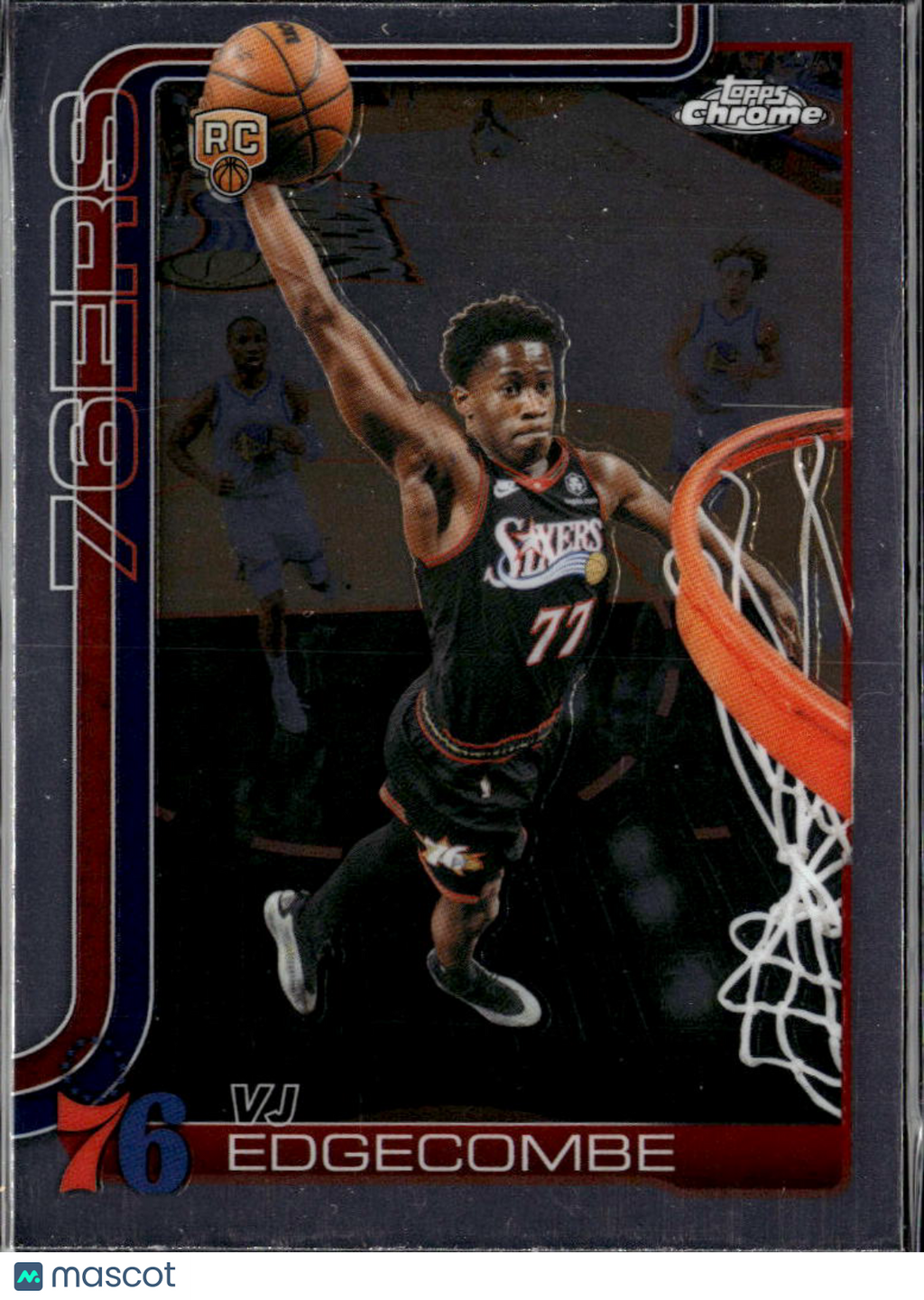 VJ Edgecombe 2026 Topps Chrome Rookie RC Philadelphia 76ers