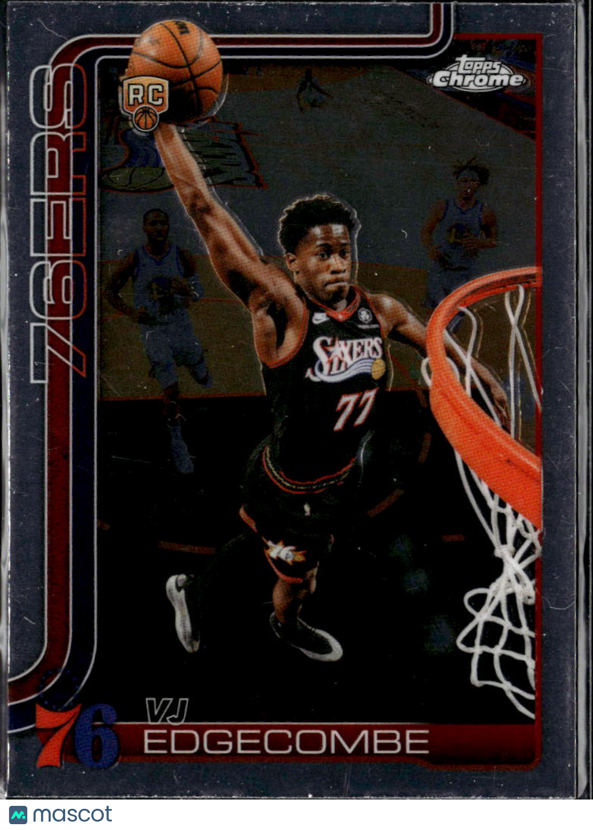 VJ Edgecombe 2026 Topps Chrome Rookie RC Philadelphia 76ers