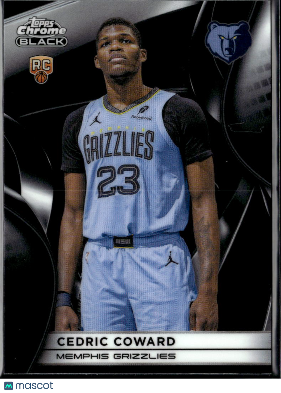 Cedric Coward 2026 Topps Chrome Black RC Memphis Grizzlies