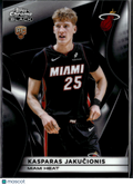Kasparas Jakucionis 2026 Topps Chrome Black Rookie RC Miami Heat