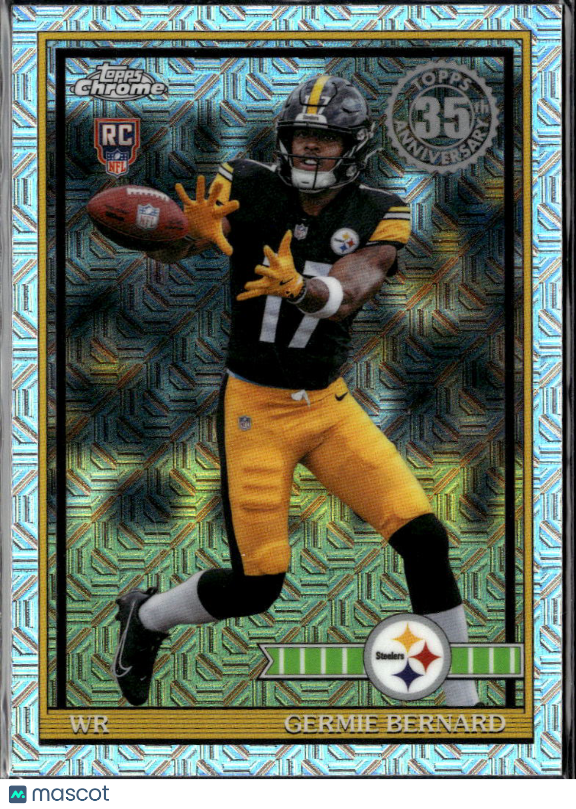 Germie Bernard 2026 Topps Chrome Silver Pack Rookie RC Pittsburgh Steelers