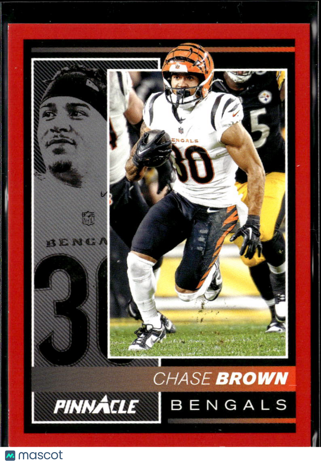 Chase Brown 2025 Encore Pinnacle Red 16/49 Cincinnati Bengals