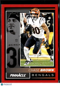 Chase Brown 2025 Encore Pinnacle Red 16/49 Cincinnati Bengals