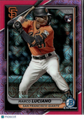Marco Luciano 2024 Bowman Chrome Fuchsia Mega Box RC 136/199 Giants