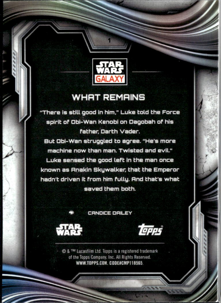 What Remains 2025 Topps Star Wars Galaxy #1