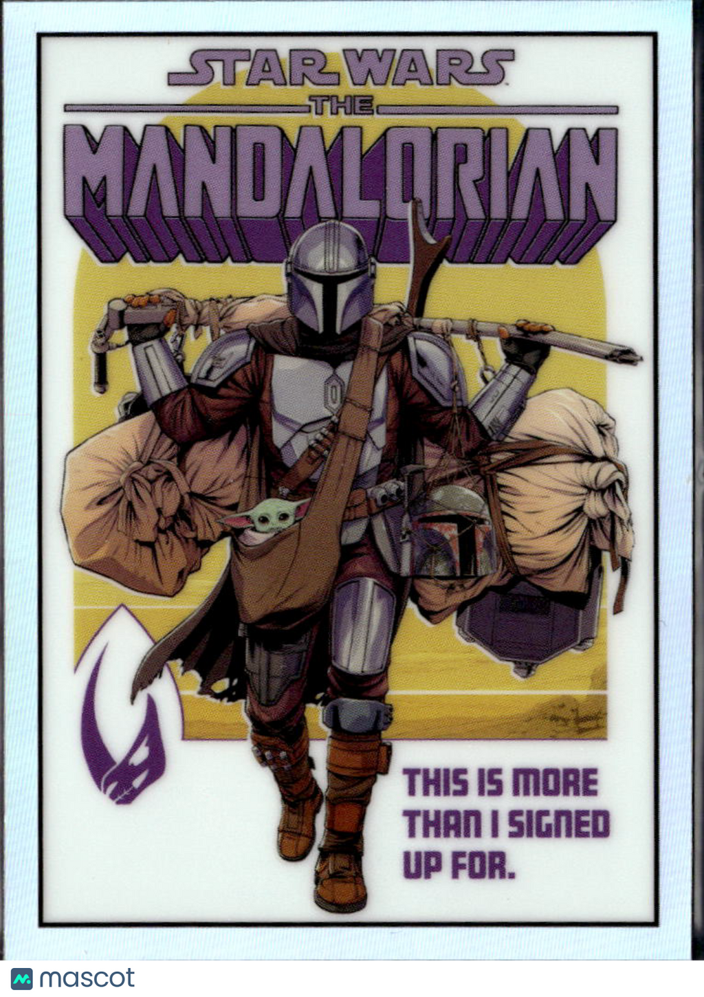 The Mandalorian 2022 Topps Star Wars Chrome Comic Book Artwork