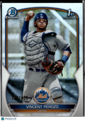 Vincent Perozo 2023 Bowman Chrome 1st Refractor /499 New York Mets