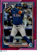 Adolis García 2024 Bowman Chrome Pink Refractor /299 Texas Rangers