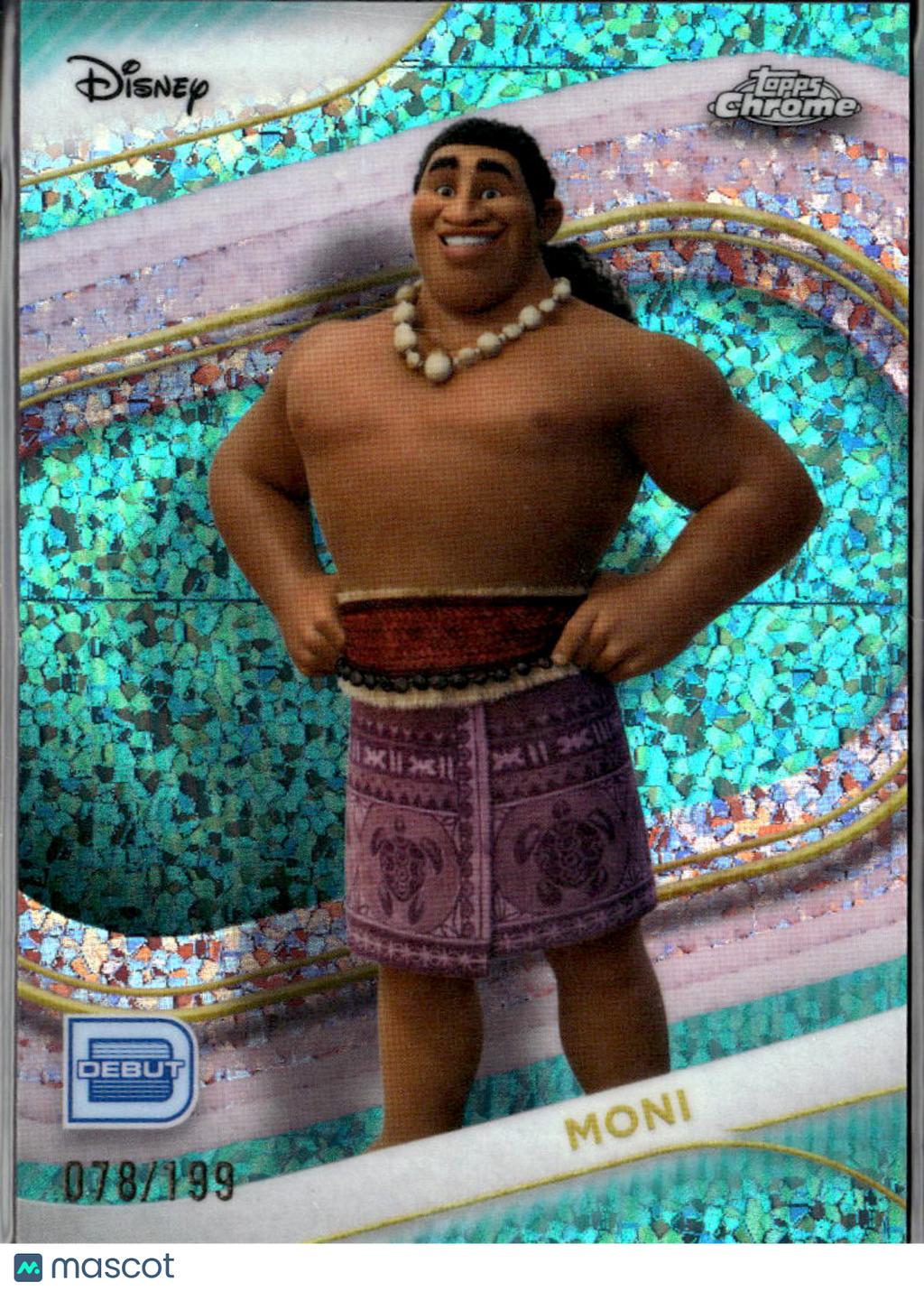 Moni 2025 Topps Chrome Disney Aqua Mini Diamond 78/199 Debut #14