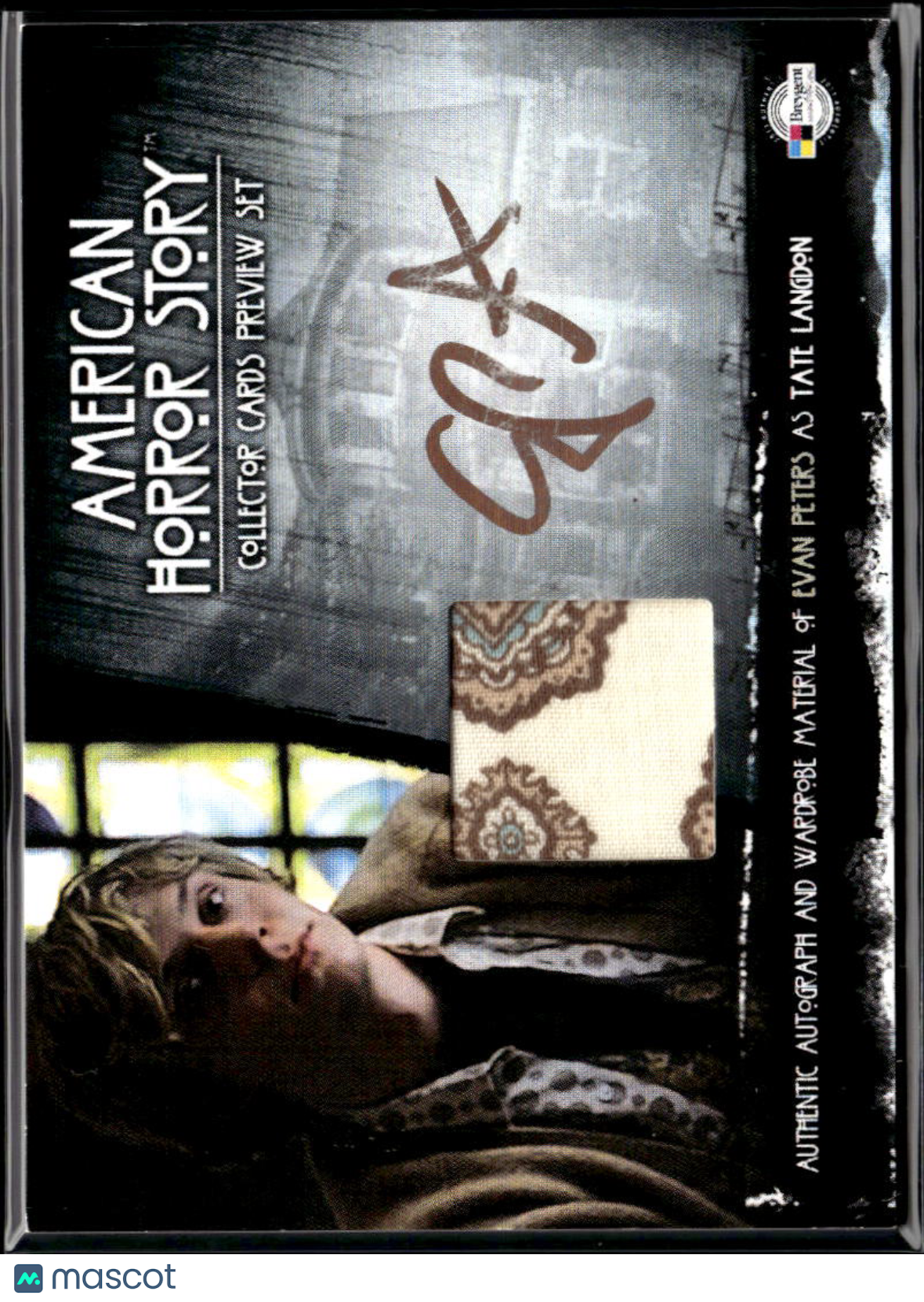 Evan Peters 2013 American Horror Story GOLD Ink Auto Autograph Patch 56/100