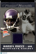 Randy Moss 2004 Fleer Platinum Game Worn Patch Jersey Minnesota Vikings