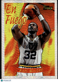 Karl Malone 1996 Topps Season's Best En Fuego Utah Jazz