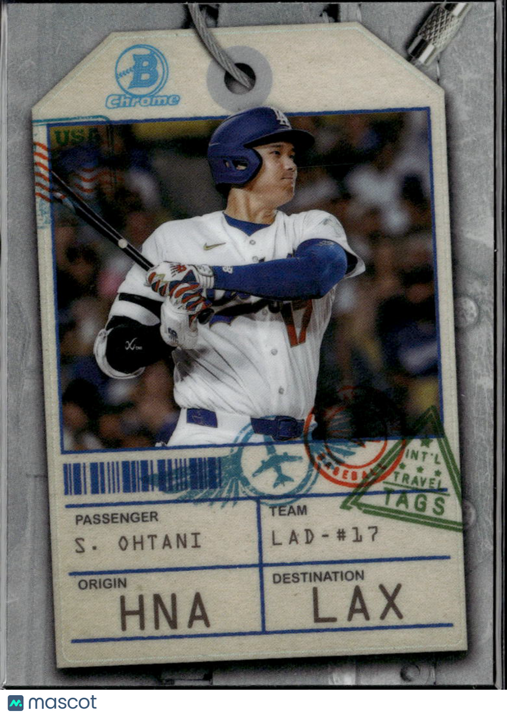 Shohei Ohtani 2026  Bowman Chrome Travel Tags Los Angeles Dodgers