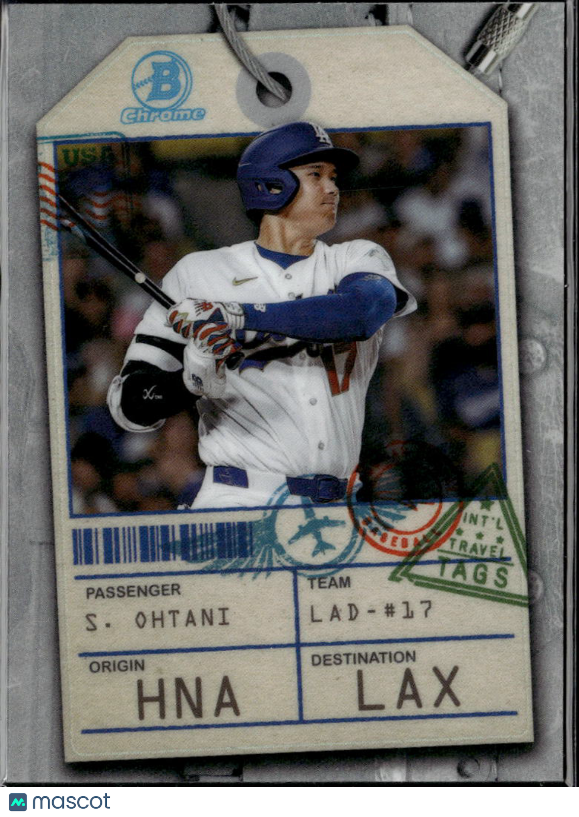 Shohei Ohtani 2026  Bowman Chrome Travel Tags Los Angeles Dodgers
