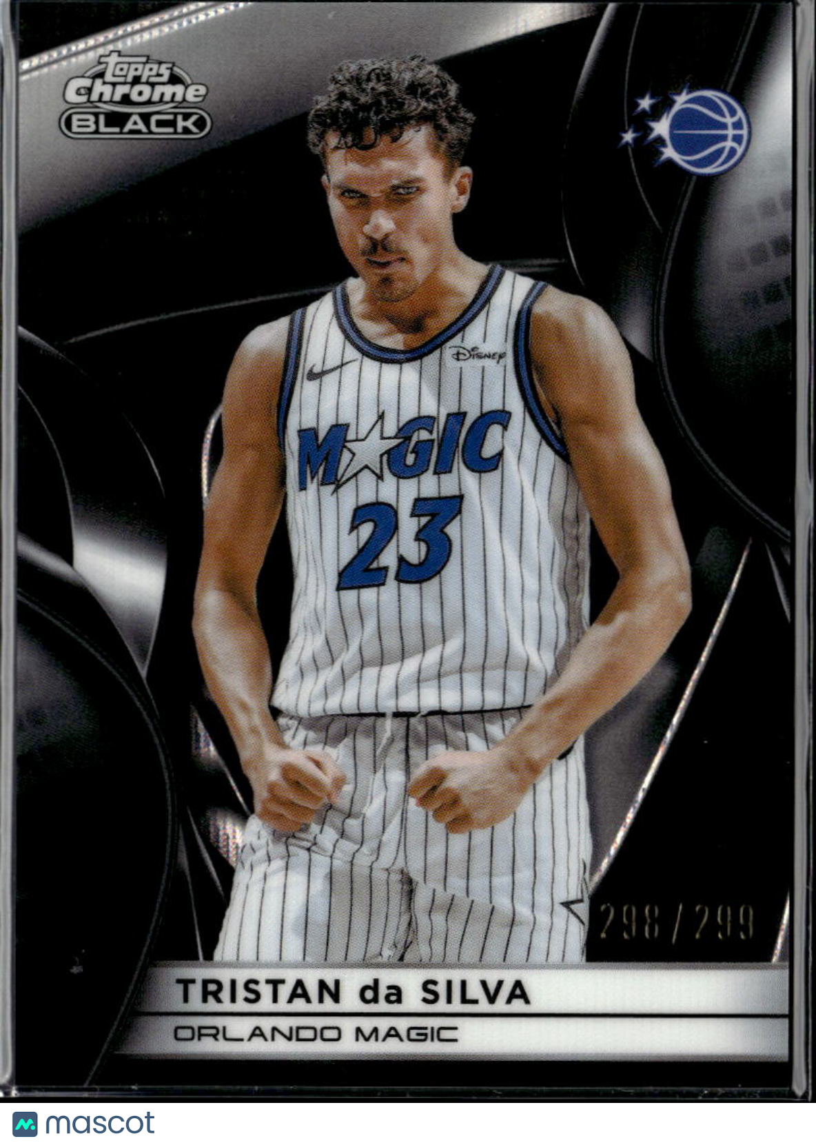 Tristan da Silva 2026 Topps Chrome Black Wave Refractor 298/299 Orlando Magic