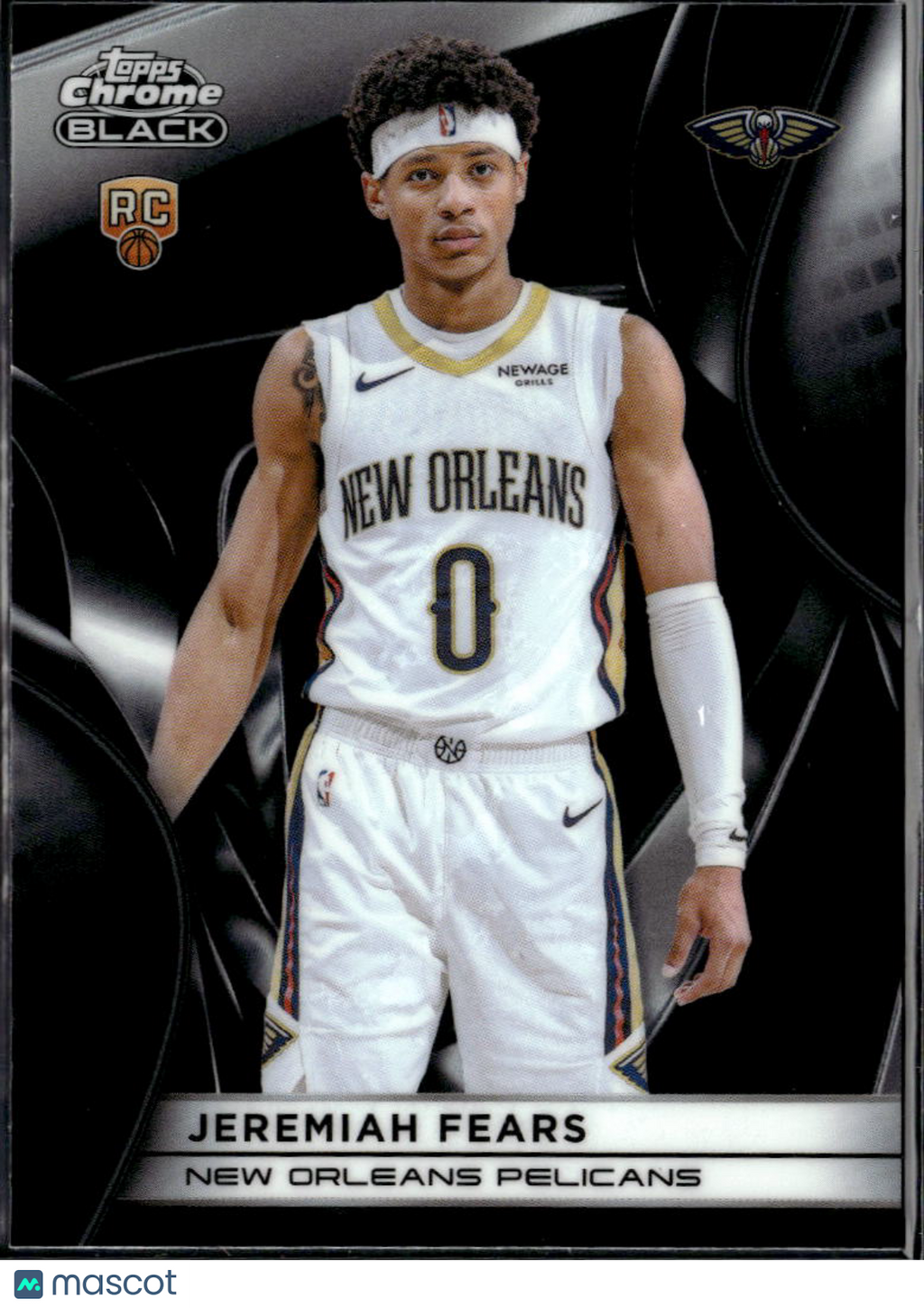 Jeremiah Fears 2026 Topps Chrome Black Rookie RC New Orleans Pelicans