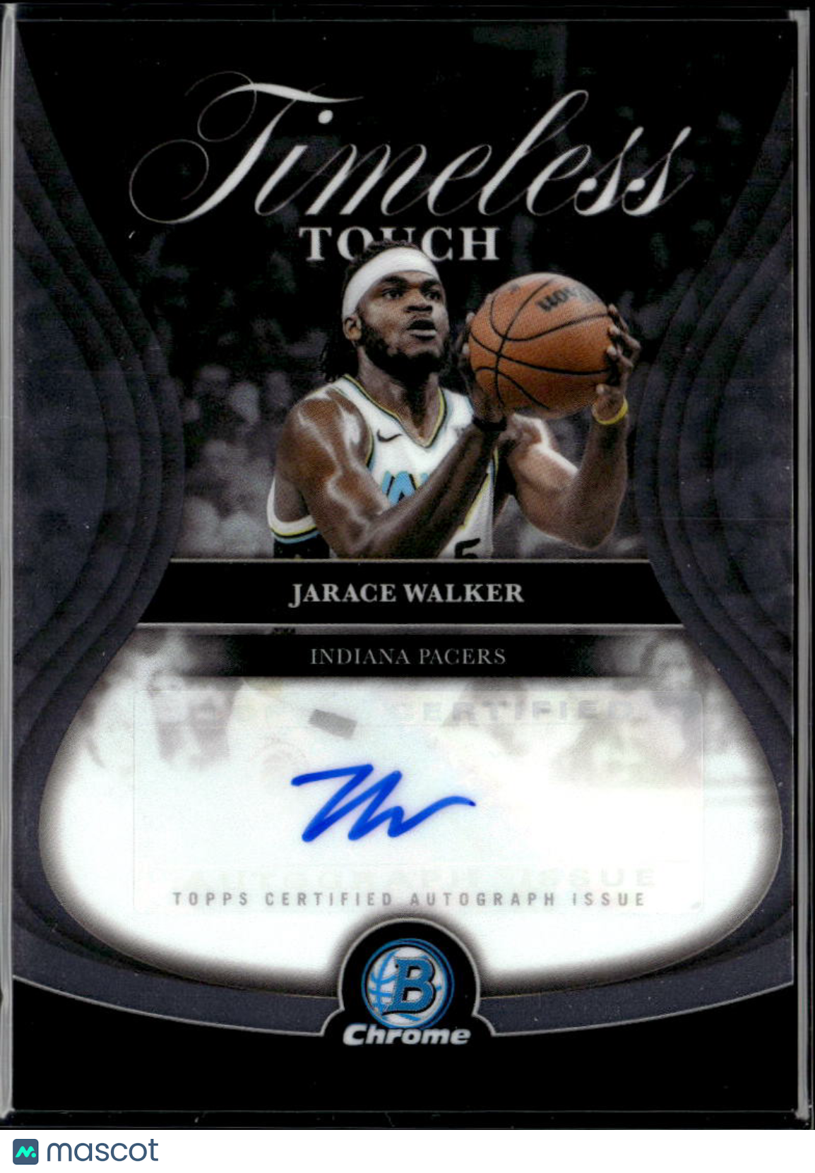 Jarace Walker 2025 Bowman Chrome Auto Autograph Indiana Pacers