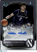Nick Martinelli 2025 Bowman Chrome 1st Auto Autograph Northwestern Wildcats
