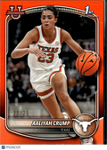 Aaliyah Crump 2025 Bowman 1st Orange Rookie RC 20/25 Texas Longhorns