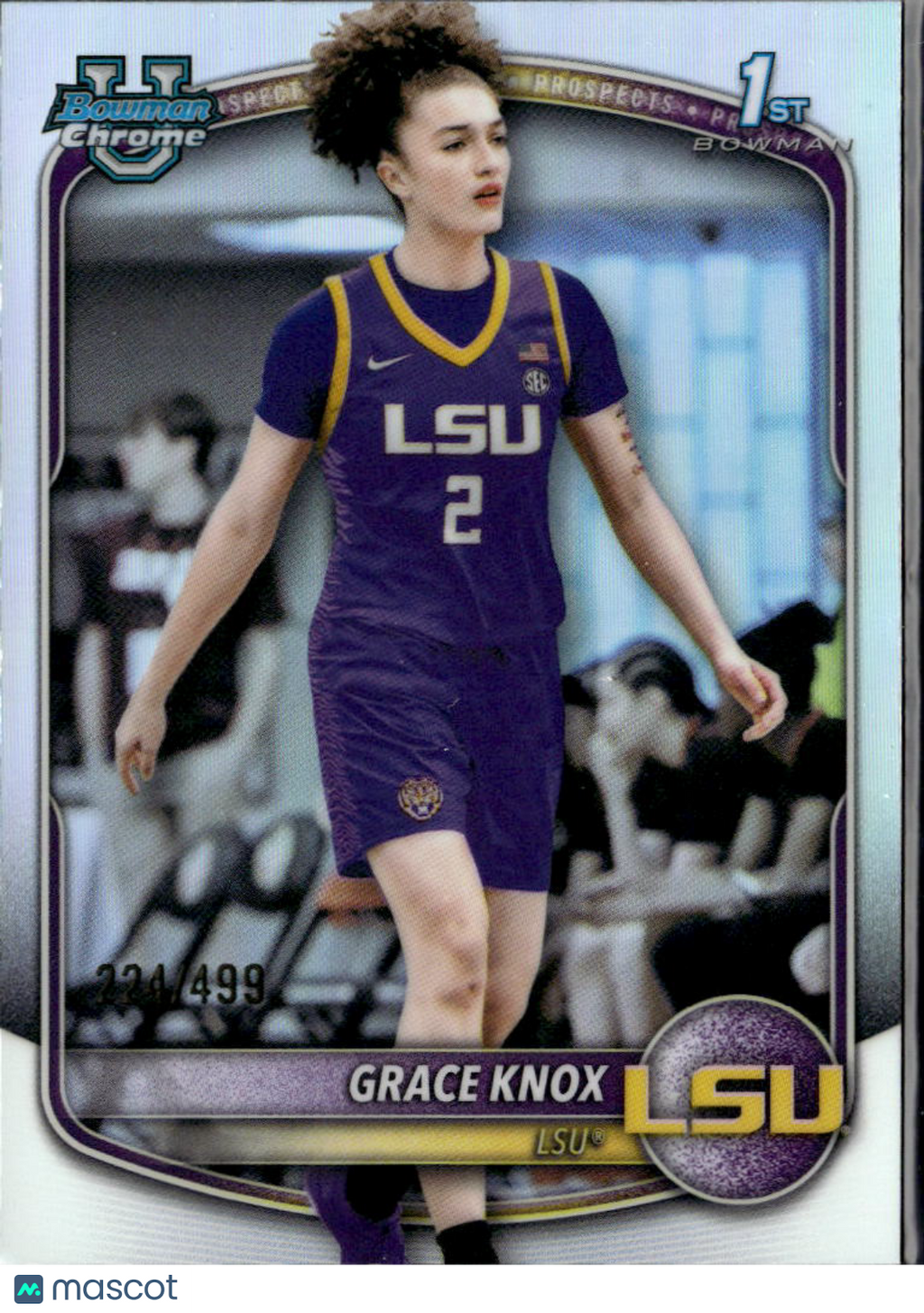 Grace Knox 2025 Bowman Chrome 1st Refractor 224/499 LSU Tigers