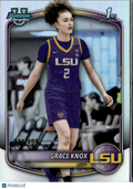 Grace Knox 2025 Bowman Chrome 1st Refractor 224/499 LSU Tigers