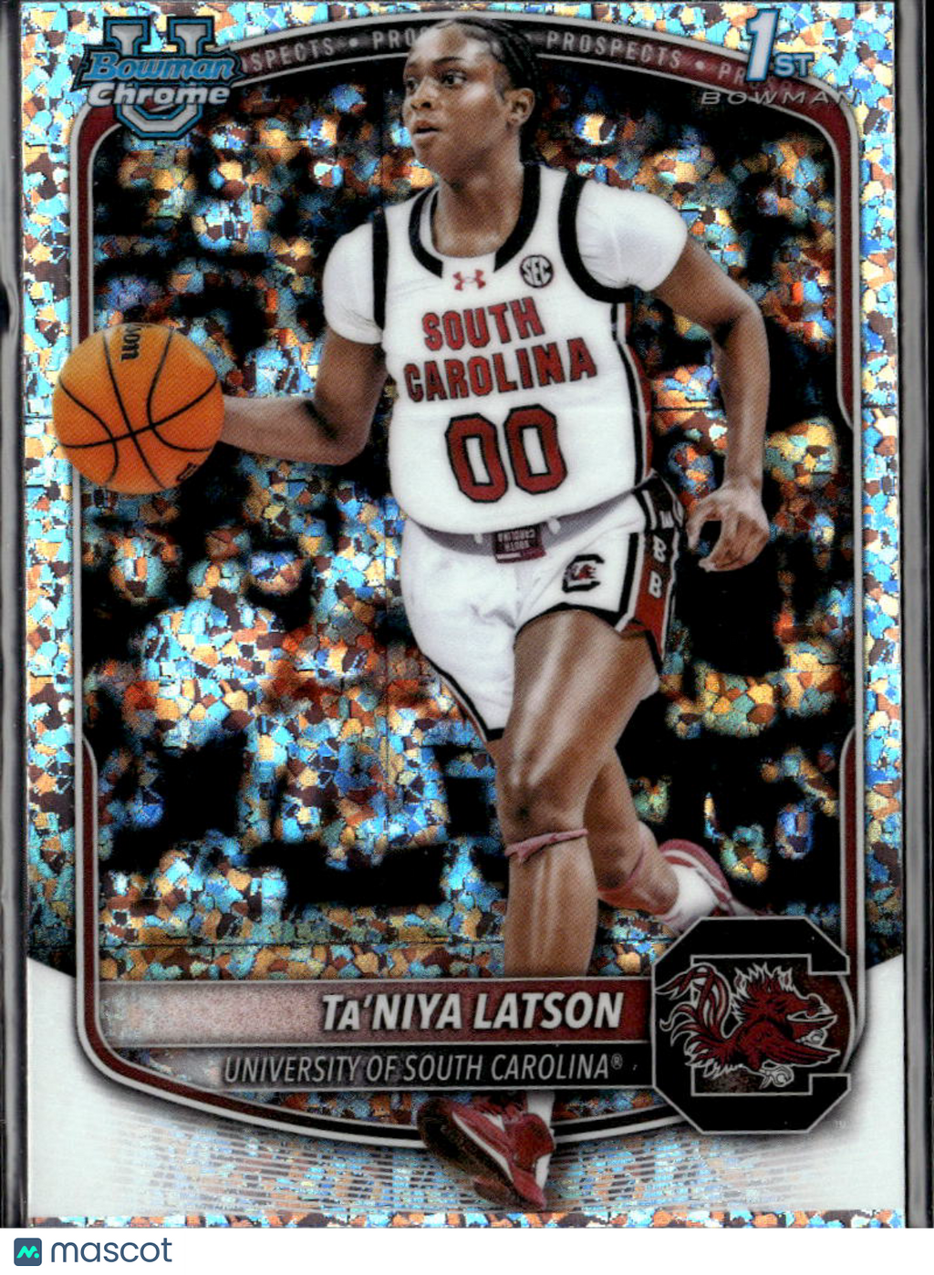 Ta'Niya Latson 2025 Bowman Chrome Mini Diamond South Carolina Gamecocks