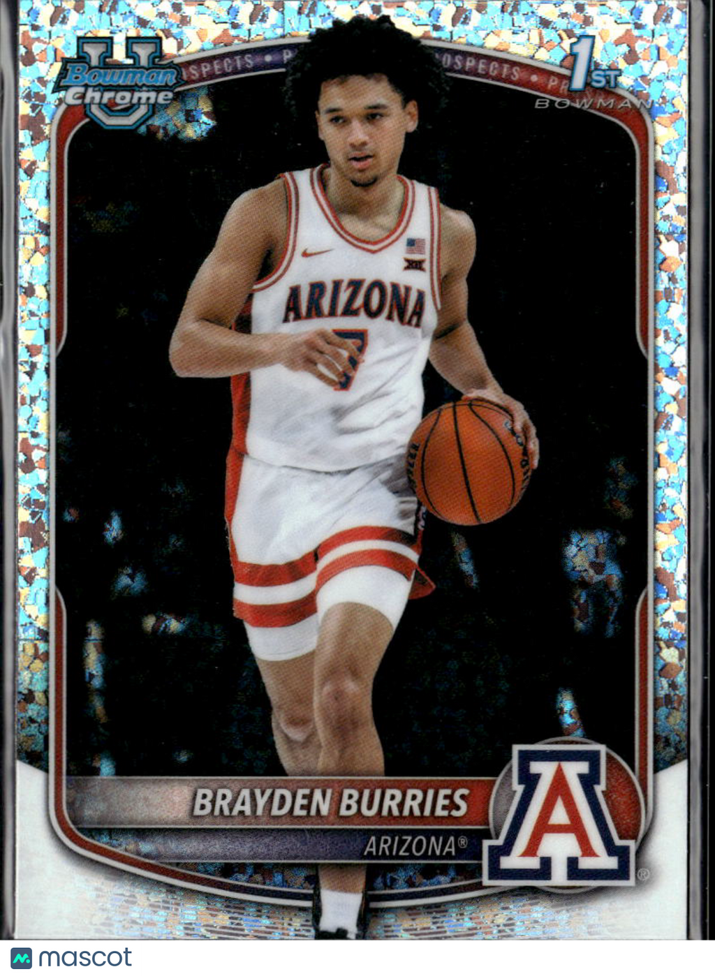 Brayden Burries 2025 Bowman Chrome Mini Diamond Arizona Wildcats