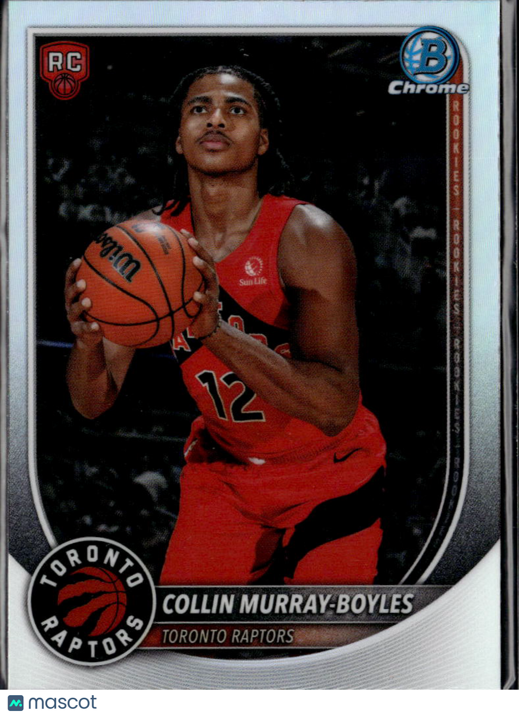 Collin Murray-Boyles 2025 Bowman Chrome RED Rookie RC Toronto Raptors