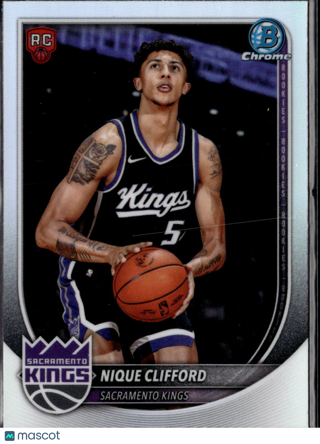 Nique Clifford 2025 Bowman Chrome RED Rookie RC Sacramento Kings