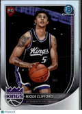 Nique Clifford 2025 Bowman Chrome RED Rookie RC Sacramento Kings